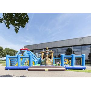 High Durability Jumbo Bounce House UV Resistance Fire Resistant With Repair Kit