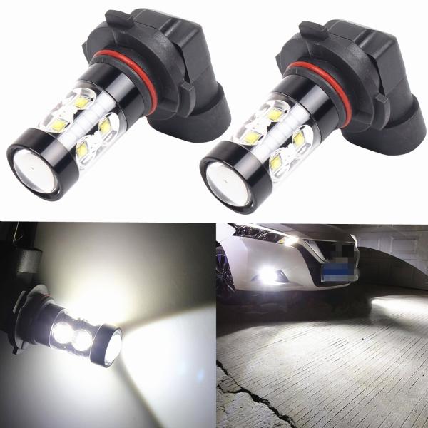 50W HB4 White Cree Led Fog Light Bulbs , 12V - 24V 9006 Led Fog Light Bulbs