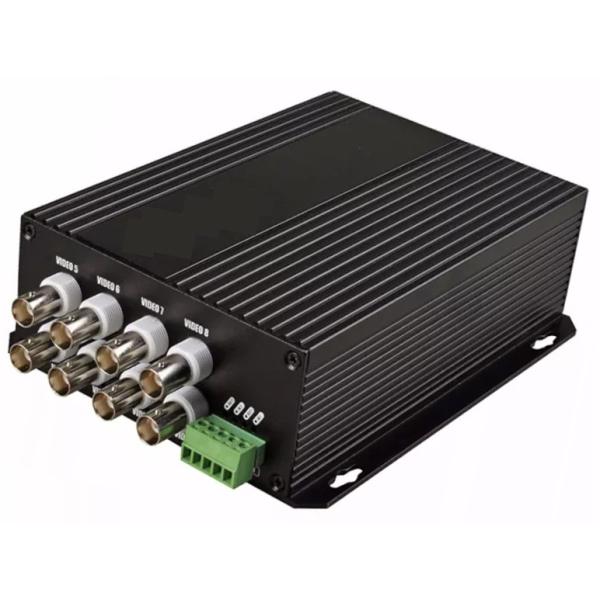 8 BNC 1 Data Fiber Video Digital Converter , Coaxial Analog Video Optical