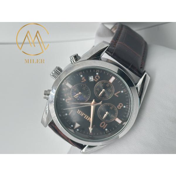 Buy Factory Stylish Quartz Light Watch Waterproof Leather Watch With Date Display at wholesale prices