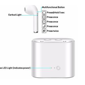 Quality Long Time Battery Life Auto Connection TWS Bluetooth Earpods for sale