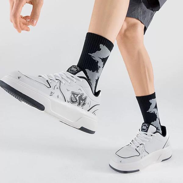 Unisex Colorful Breathable Custom Men Socks Anti Bacterial Cotton Crew Socks