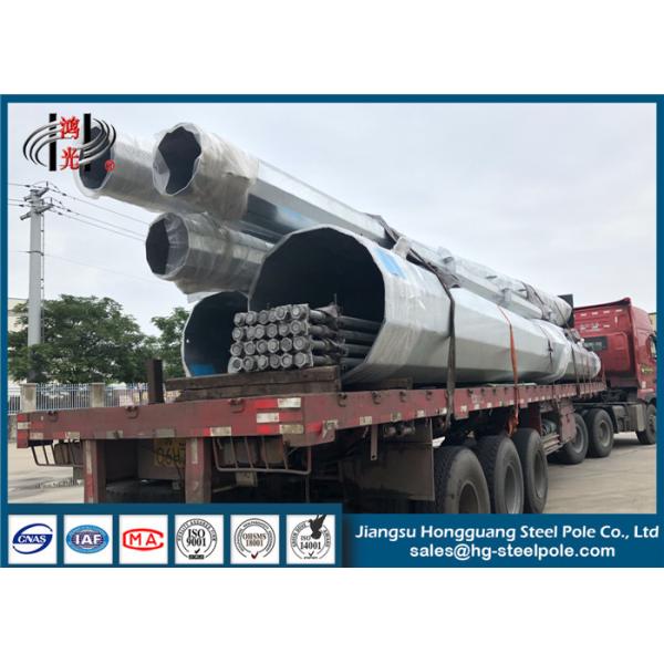 Buy Transmission Standard NEA 110KV Steel Power Pole at wholesale prices