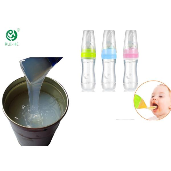 High Rebound Property Raw Silicone Rubber , Sedex Authorized Baby Spoon Silicone