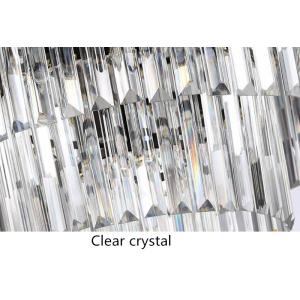 Modern Vintage Crystal Prism Chrome Black body Ceiling light crystal chandelier