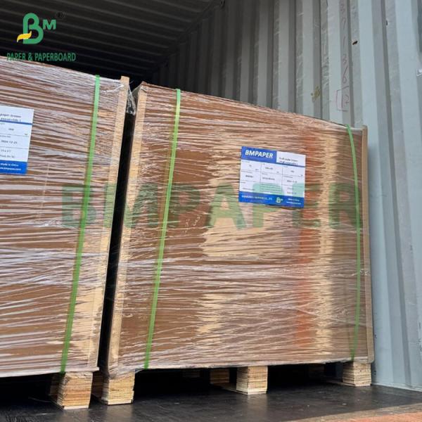 60gsm Ribbed Brown Craft Paper For Gift Wrapping Tear Resistant 70 x 100cm