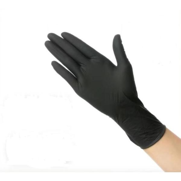 Buy Disposable Black Nitrile Gloves Large Medical Industrial Food Nitrile Glove at wholesale prices