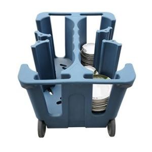 Restaurant Adjustable Dish Caddy Storage Carts Tableware Trolley