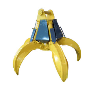 EC160 EC170 EC180 Hydraulic Orange Peel Grab For Waste Steel Transportation