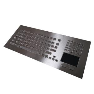 IP65 Ruggedized Keyboard By Industrial Metal Material With Touch Screen