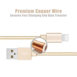 3FT 6FT 10FT USB Data Cable IPhone Charger Cord 1m 1.8m 3m Length Customized