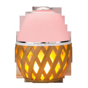 Flame Lamp Portable Ceramic Ultrasonic Essential Oil Diffuser