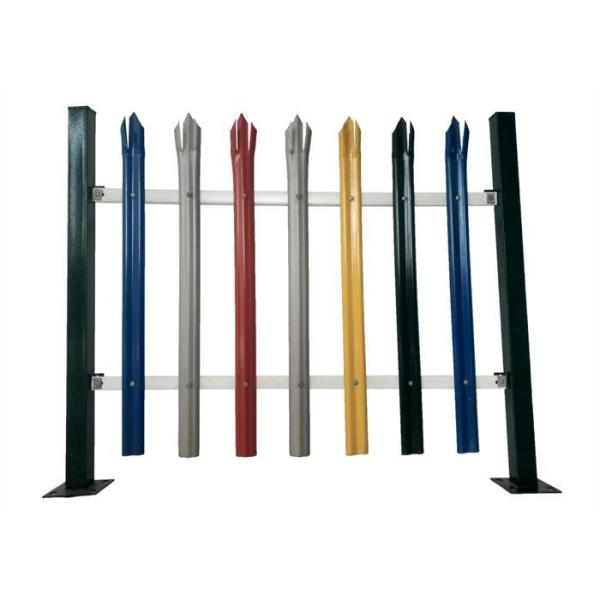 Buy Pvc Coated Paliside Welded Wire Garden Fence at wholesale prices