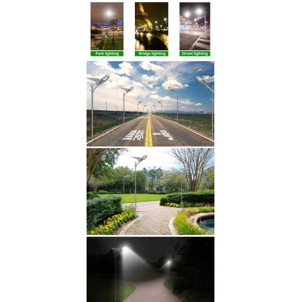 Outdoor 110lm Split Solar Street Light With Aluminum Housing And Long Working Time