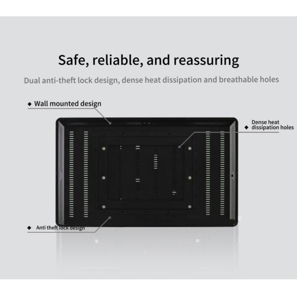 24 Inch Video Panels Wall Mounted Advertising Display With VGA HDMI USB Port Input