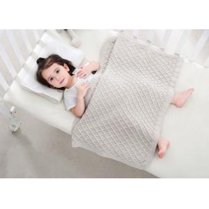 Knitted Personalized Cotton Baby Blankets , Customized Oblong Unique Baby