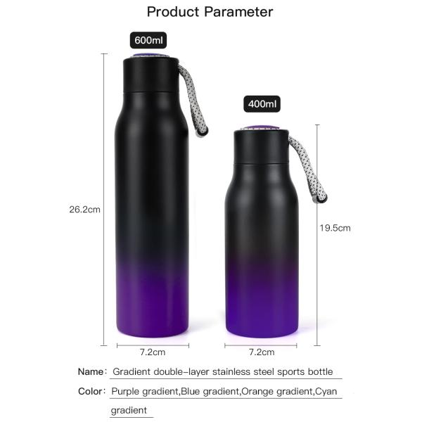 New design Stainless Steel Insulated Vacuum Sport Drink Custom Thermos Drinking Coffee Water Bottle