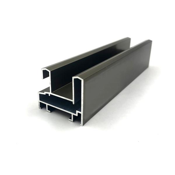 Buy Black T8 6061 Aluminum Window Profiles Max 7.0m Length at wholesale prices