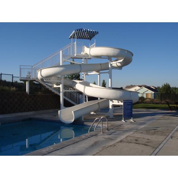 Buy Private Swimming Pool Toys Fiberglass Slide Water Amusement Park Games Rides Indoor Playground Kids at wholesale prices