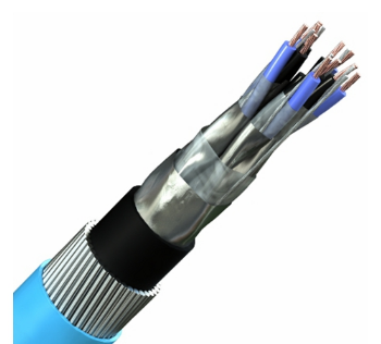 Industrial 2x4mm2 Low Voltage Control Cable with Copper Conductor and PVC Insulation