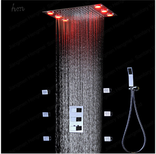Buy Stainless Steel Shower Wall Faucet Multi Angle Adjustment Rainfall Shower Head Size 360*500MM at wholesale prices