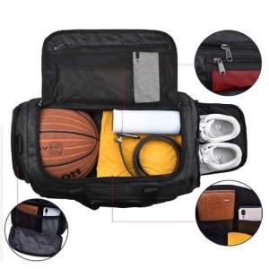 Outdoor Travel Waterproof Polyester Sports Gym Bag with Shoe Compartment