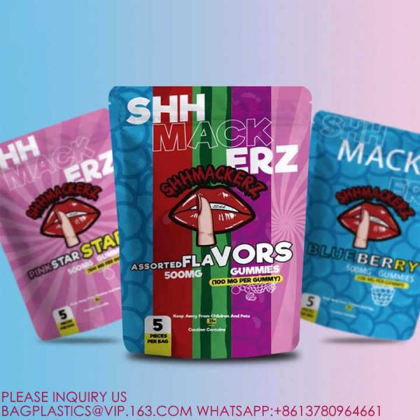 Snack Plastic Packaging Stand-Up Pouch Seal Zipper Food Bag With Tear Aluminum Foil Bag