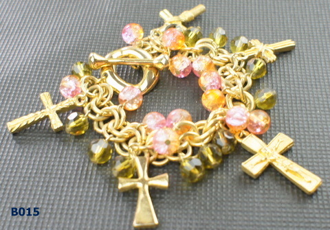 Women's Fashion Gold Color Tin Alloy Jewelry Clasps Metal Cuff Bracelets for