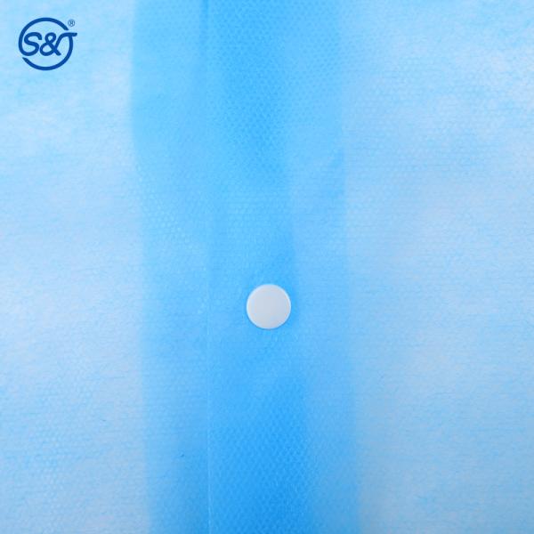 S&J Supplier price antistatic lab coat cleanroom PP blue disposable lab coats