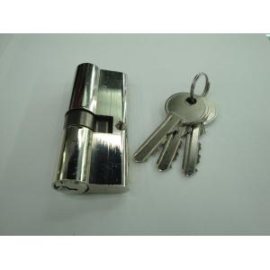 70mm(30*40) Double Zinc Cylinder with 3 iron normal keys Surface finish Bright
