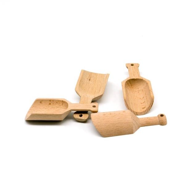 Buy Wooden Bath Salt Scoop Unpainted Wooden Scoop Spoon Use For Tea Cereals Coffee at wholesale prices