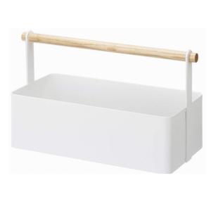 China White Powder Coated 19cm Metal Houseware Iron cosmetic Storage Box on sale