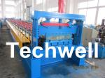 Steel Structure Floor Decking Panel Roll Forming Machine With PLC Control System