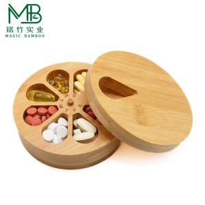 Bamboo portable medication storage for Travel