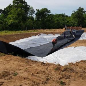 Smooth Surface 0.75mm HDPE Geomembrane for Fish and Shrimp Pond Liner Farming