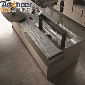 Modern Particleboard Inox Storage Industrial Stainless Steel Kitchen Cabinet