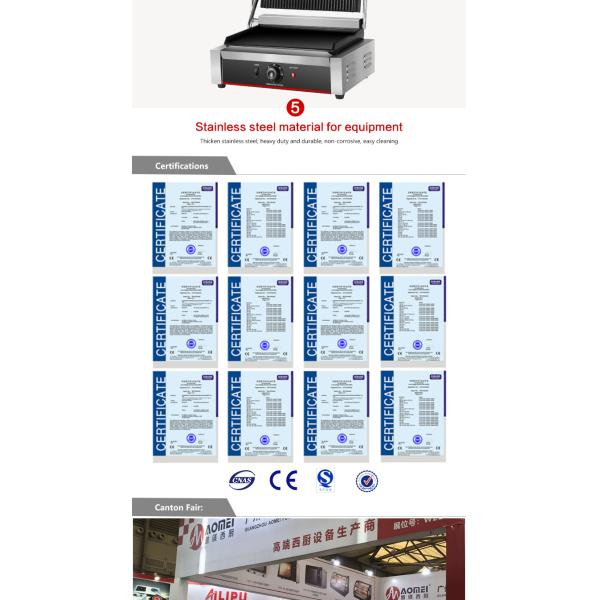 Electric Flat Grill Parts in Black Surface Color for 340*220 mm Upper Grill Size