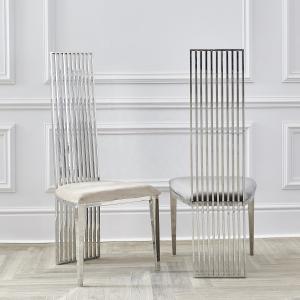 High Back Stainless Steel Dining Chairs With 350KG Loadage