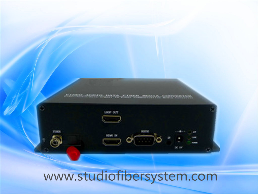 HDMI fiber converters tandem application in Subway , railway stations , public