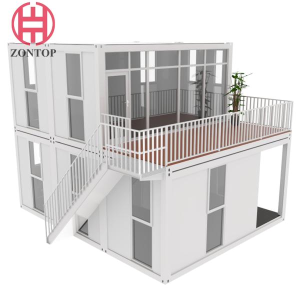 Zontop Luxury 3 Bedrooms Prefab Modular Home Folding Living Modern Container House