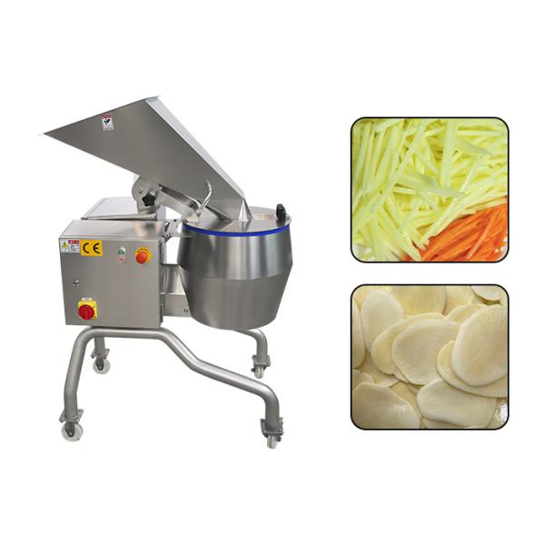 Buy SUS 304 1000KG/H Vegetable Processing Equipment Centrifugal Potato Slicer And Shredder at wholesale prices