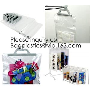 PVC/EVA Plastic Cloth Underwear Hanger Packaging Bag With Snap Button,Eco