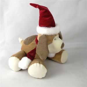 Child Friendly Christmas Plush Toys Plushy Brown Christmas Stuffed Animals