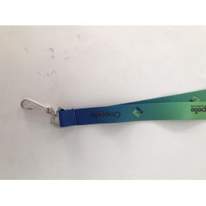 Logo Printing Polyester Heated Transfer Lanyard / Dye Sublimated Lanyards Eco