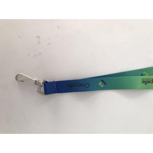 Logo Printing Polyester Heated Transfer Lanyard / Dye Sublimated Lanyards Eco