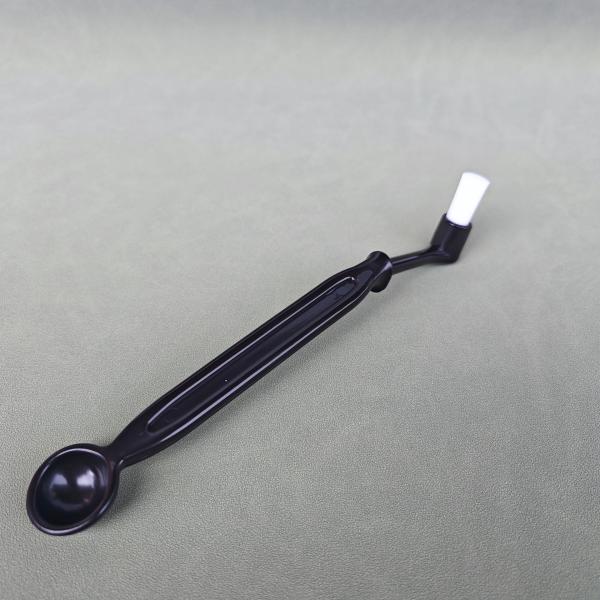 Wooden Grinder Machine Cleaning Brush Nylon Espresso Brush Stand Knock Box for Home