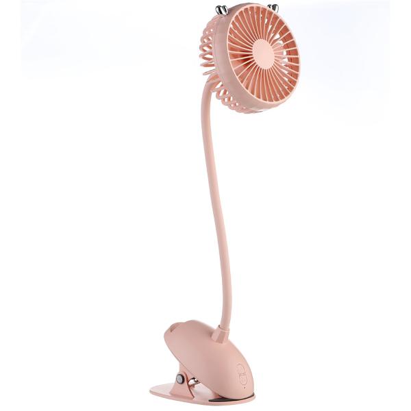 2000mAh Rechargeable Battery Operated Fan 3 Speeds USB-B Portable Mini Fan For