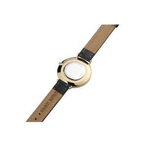 Interchangeable Black Female Watches Leather Strap With Japan Movement