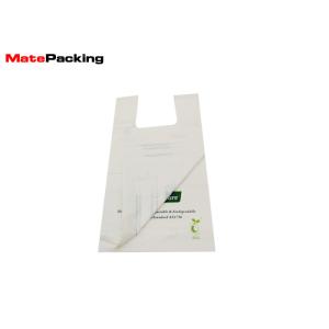 China 100% Corn Starch Disposable Grocery Bags , Biodegradable Plastic Shopping Bags on sale