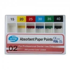 Quality Dental Disposable Absorbent Paper Points 0.02 Taper for sale